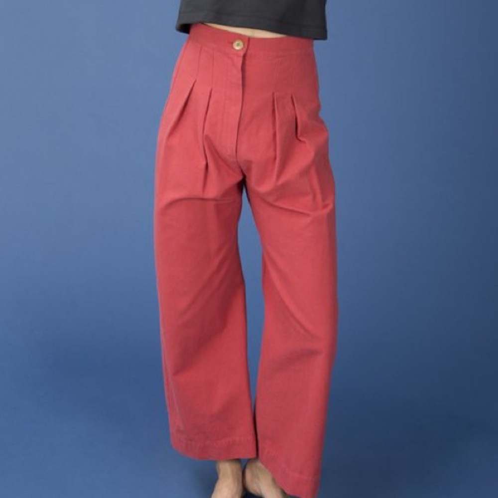 ILANA KOHN Boyd Pleated Pant Red (Cherry) 0